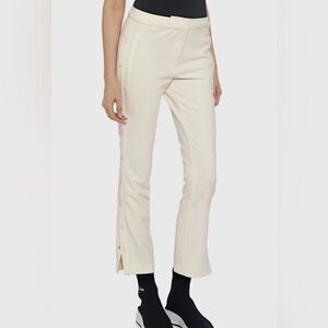 NWT Tibi Anson Cargo Skinny Pants with Back Hem Splits in Ivory Size 8